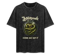 White Snake Whitesnake Come An' Get It Rock Band Mens T-Shirt Black Unisex Top Tee S