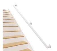 White Stair il, ringhiera a parete, guardrail in metallo, asta di supporto tubo quadrato, guide per scale interne ed esterne, lunghezza 500 cm per sicurezza e stile
