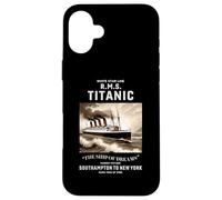 White Star Line RMS Titanic Ship Ragazzi Bambini Uomini Custodia per iPhone 16 Plus