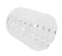 White Storage Case for Makeup Brushes and Lipsticks with Transparent Design Practical and Durable 1Pc