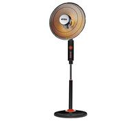 White - Stufa al carbonio alogena elettrica a basso consumo con elevata efficienza energetica, termoventilatore da bagno con struttura a parabola e filamento di carbonio, 1000 Watt, 42 x 35 x 35 cm