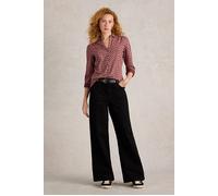 White Stuff Annie Jersey Shirt Claret Multi Taglia: 8 | Camicie Abbottonate Outlet | Donna |