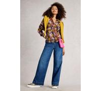 White Stuff Annie Jersey Shirt Navy Multi Taglia: 10 | Magliette intime Outlet | Donna | Blu