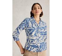 White Stuff Annie Jersey Shirt Navy Multi Taglia: 8 | Maglie a manica lunga Outlet | Donna | Blu