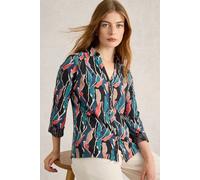 White Stuff Annie Jersey Shirt Navy Print Taglia: 8R | Camicie Abbottonate Outlet | Donna | Blu
