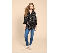 White Stuff Annie Longline Shirt Black Printed Taglia: 10 | Magliette intime Outlet | Donna | Nero