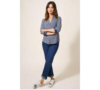 White Stuff Annie Printed Jersey Shirt Navy Printed Taglia: 18P | Magliette intime Outlet | Donna | Blu
