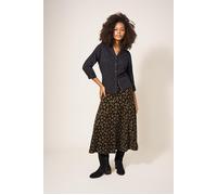 White Stuff Annie Sparkle Jersey Shirt Charcoal Grey Taglia: 8 | Camicie Abbottonate Outlet | Donna | Nero