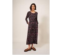 White Stuff Billie Eco Vero Jersey Dre Black Printed Taglia: 6R | Abiti Midi Outlet | Donna | Nero