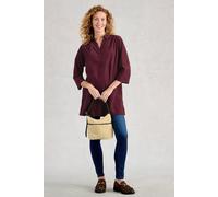 White Stuff Blake Cord Tunic Dark Plum Taglia: 14R | Maglie a manica lunga Outlet | Donna | Magenta
