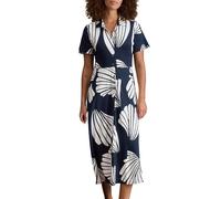 White Stuff Camicia in Jersey RUA da Donna White Stuff - Modello a Maniche Corte con Bottoni - Navy PR - Taglia 42R