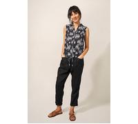 White Stuff Flowing Grasses Jersey Shirt Black Print Taglia: 6 | Canottiere Outlet | Donna | Nero