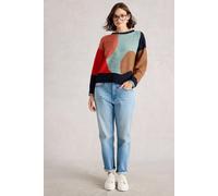 White Stuff Freya Abstract Jumper Navy Multi Taglia: 14 | Maglioni a maglia Outlet | Donna | Blu