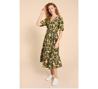 White Stuff Kate Linen Blend Dress Chartreuse Print Taglia: 6 | Abiti Midi Outlet | Donna | Bianco