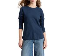White Stuff Maglietta a Maniche Lunghe Clara da Donna - Abbigliamento Casual Essenziale - Blu Marino Scuro - Taglia 42