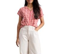 White Stuff Maglietta Ricamata Nelly da Donna - Stile Casual - Rosa Mlt - Taglia 40