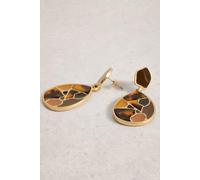 White Stuff Mosaic Tile Drop Earring Brown Multi Taglia: OS | Orecchini Outlet | Donna | Marrone
