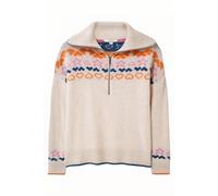 White Stuff Nordic Heart Half Zip Natural Taglia: 10 | Maglioni a maglia Outlet | Donna