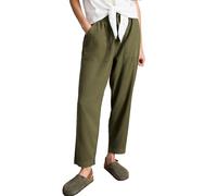 White Stuff Pantaloni da Donna Elle in Misto Lino White Stuff - Casual Comfort - Khaki Grn - Taglia 42/R
