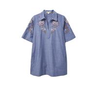 White Stuff Savannah Embroidered Tunic Chamb Blue Taglia: 10 | Cappotti Outlet | Donna | Blu