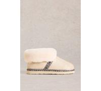 White Stuff Suede Shearling Slipper Boot Gold Tone Metallic Taglia: M | Stivali Outlet | Uomo | Giallo