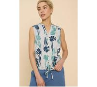 White Stuff Tulip Jersey Sleevele Shirt White Printed Taglia: 6 | Canottiere Outlet | Donna | Bianco