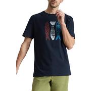 White Stuff White Stuff T-Shirt Grafica Abersoch Tile Fish da Uomo - Maglietta a Maniche Corte - Navy PR - Taglia XXL Reg