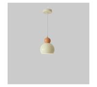 White style modern round head chandelier for bedroom bedside study dining room chandelier lighting