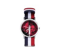 (white-style3-1) Orologio al quarzo Chucky, design da polso da donna, elegante, di alta a esterno