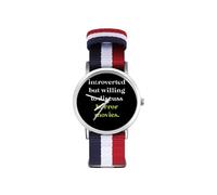 (white-style3) Orologio al quarzo Chucky, design da polso da donna, elegante, di alta a esterno