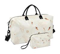 White Swan - Borsone da viaggio grande da viaggio, weekender, borsone sportivo con borsa da toilette per viaggi di lavoro, set da 2 pezzi, Cigno bianco., 1 size