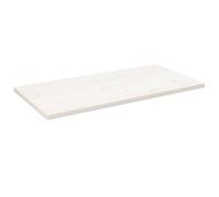 White Table Top Solid Pine Wood, 100 x 60 x 2,5 cm, per cucina, cucina, ufficio, caffetteria