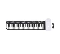 (White) Tastiera Portatile Pieghevole 49 Tasti Bianca