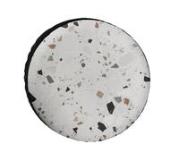White Terrazzo - Copertura per pneumatici di ricambio resistente alle intemperie, diametro dei pneumatici da 24 a 36 pollici, universale, impermeabile, per rimorchi, camion