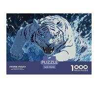 White Tiger 1000 Piece Anime Jigsaw Puzzle For Adults Educational Games Stress Relief Puzzle Cultivate The Spirit of Teamwork for Adults And Kids, Age 12 Years Up 70x50cm/1000pcs