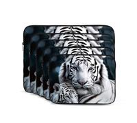 White Tiger Custodia per laptop 12 pollici Custodia per laptop portatile antiurto moda borsa per laptop per donne uomini valigetta per laptop