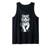 White Tiger Occhiali da sole Cool Retro Elegante Big Cat Wild Life Canotta