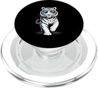 White Tiger Occhiali da sole Cool Retro Elegante Big Cat Wild Life PopSockets PopGrip per MagSafe