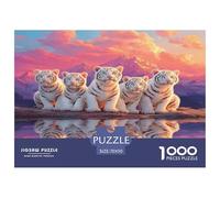 White Tiger - Puzzle 1000 Pezzi, Artistic Animals, Intrattenimento Creativo, Per Adulti E Bambini A Partire Da 12 Anni | 70x50cm/1000pcs | Regalo Classico