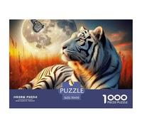 White Tiger Puzzle 1000 Pezzi Per Adulti E Bambini Con Una Misura Impegnativo E Difficile Giochi Rilassamento,Idea Regalo 70x50cm/1000pcs