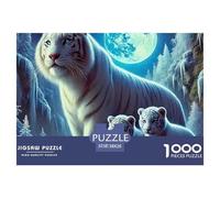 White Tiger, Puzzle Da 1000 Pezzi, Stimola Memoria E Creatività, Perfetto Per Regali, Adatto Dai 10 Anni, 38x26cm/1000pcs