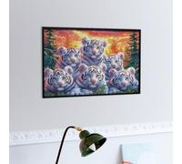 White Tiger Quintuplets Cubs Puzzle 300 Pezzi Idea Regalo Figlio Fantastic Beasts Gioco Educativo Creativo Ragazzi Rilassamento Pressione Ridotta A Scuola 300 PCS
