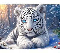 White Tiger Rompicapo 1000 Pezzi Per Adulti Viaggiatori Colorful Fantasy Wildlife Cartone Resistente All'usura Paesaggi Mondiali Per Vacanze Estive Kit Completo Qualità Garantita 1000 PCS/75x50cm