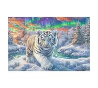 White Tiger Snow Forest Puzzle 1000 Pezzi Rompicapo Antistress Premium Happy Time Pressione Ridotta Dopo Il Lavoro Attività Rigenerante Regalo Per Chi È Stressato 1000 PCS
