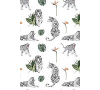 White Tigers Notebook: A Majestic and Powerful Journal for Writing and Creativity: 200 Lined Pages for Notes, Journaling, and Ideas in a 6x9 Inch Stunning White Tiger Design