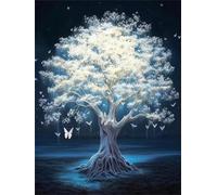 White Tree 30 Piece Jigsaw Puzzles for Adults, Colourful, Challenging & Brainteasing Adult puzzles 30 Pieces Night View, Fun jigsaws for The Whole Family 10x8 inch
