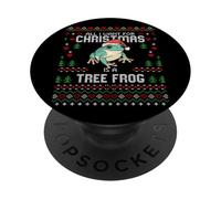 White Tree Frog Christmas Brutto Natale maglione rane PopSockets PopGrip Adesivo