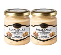 White Truffle Tuber borchii and Tuber MAGNATUM PICO Royal Luxury Gourmet Food Sauce Pasta with Cream and Cheese, Ideal for Meat, Grilled Bread, omelets, Pasta, Risotto, Sushi (2 x 180g)