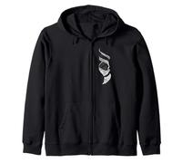 White Twisted Ivy Vines - Stampa Fronte e Retro Felpa con Cappuccio