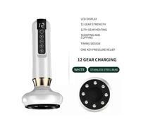 (White) Varially Anti Cellulite Massager With Red Light Therapy For Legs And Body Contouring Treatment